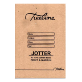 TREELINE Exercise Book F&M A4 Jotter 72pg