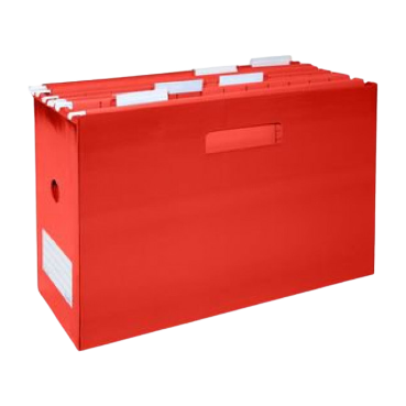 BANTEX File Portable Suspension Box Red