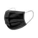 Mask Medical Black 3 Ply 100's