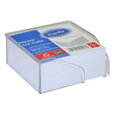 BANTEX Memo Half Cube Refill - White
