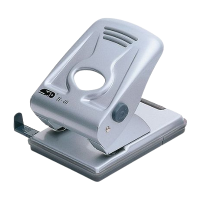 Metal Semi-Heavy-Duty Punch 40 Sheet, includes Paper Guide H40