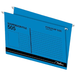 TREELINE Suspension Foolscap Files - Blue