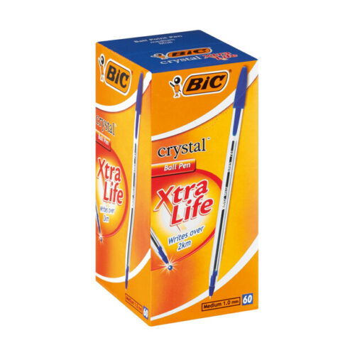 BIC Crystal Medium Xtra Life Ballpen Blue 60's