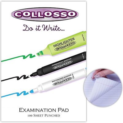 COLLOSSO Exam Pad Punched 100 Pages