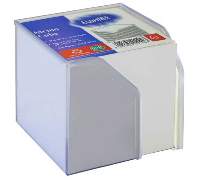 BANTEX Memo Cube With Paper - White Sheets