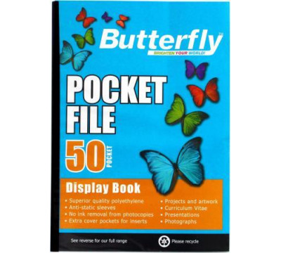 BUTTERFLY A4 Flip File 50Page