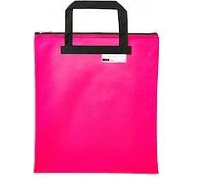 MEECO Large Book Carry Bag Nylon 380mm X 340mm - Pink