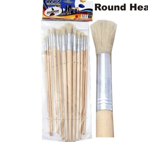 STATESMAN Round Head Artist Brush Set 12 Piece