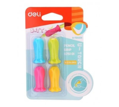 DELI Pencil Grip Soft U-Touch - 4 Pack
