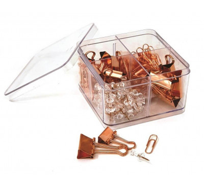 DELI Stationery Rose Gold Set