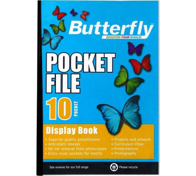 BUTTERFLY A4 Flip File 10Page