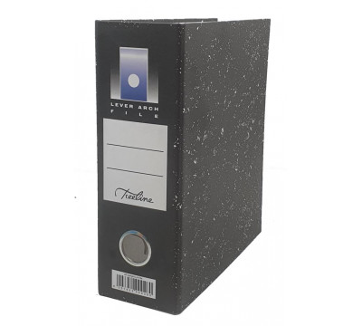 TREELINE Lever Arch File A5 Black Mottled  Board
