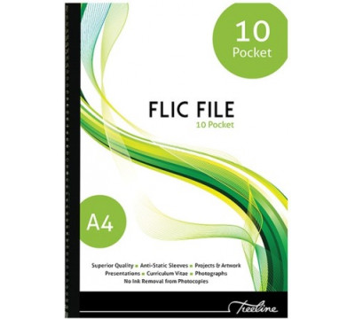 TREELINE FLIC FILE A4 - 10 Pockets