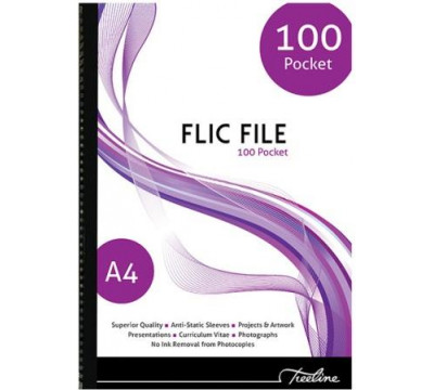 TREELINE FLIC FILE A4 - 100 Pockets