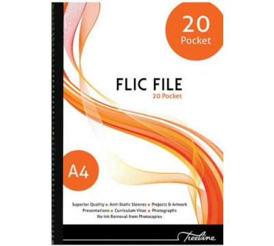 TREELINE FLIC FILE A4 - 20 Pockets