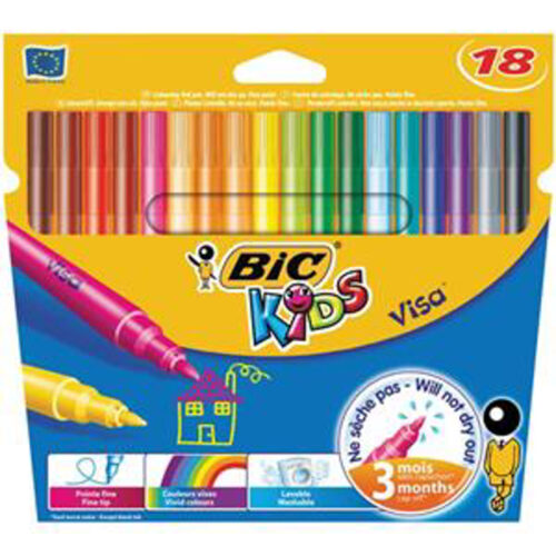 BIC Visa Felt Pen Wallet 18