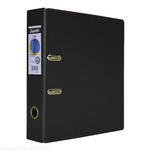 BANTEX A4 Lever Arch File 1450 PVC 70mm Black