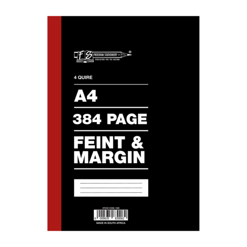 MARLIN A4 4 Quire & 384 Pages Feint & Margin
