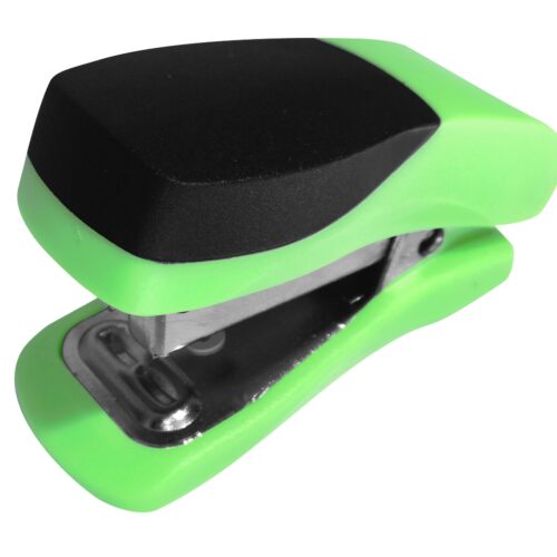 PARROT Single Mini Black Plastic Stapler-Green