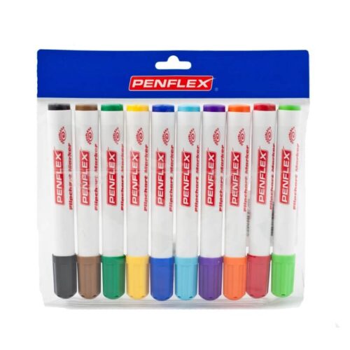 PENFLEX FC15 Flipchart Markers Ass 10's