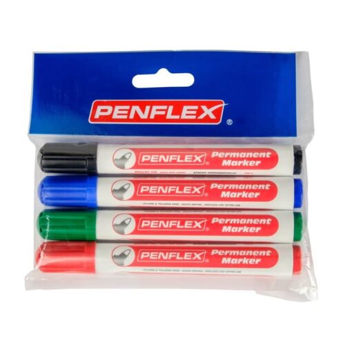 PENFLEX PM15 Permanent Marker Bullet Tip 4's