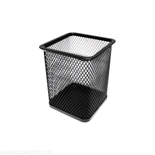 SDS Wire Mesh Square Pen Holder (M105) Black