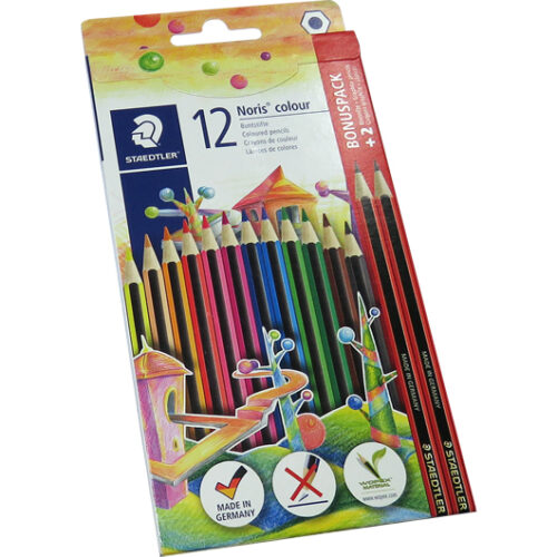 STAEDTLER Coloured Pencils 7mm Hexagonal 12's