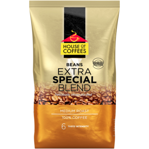 HOUSE OF COFFEES Brown Extra Special Blend Coffee Beans 1kg