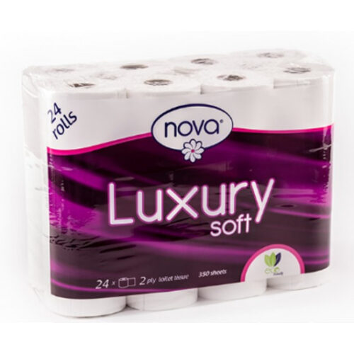 NOVA VIRGIN LUXURY SOFT TOILET PAPER 2PLY 48 ROLLS