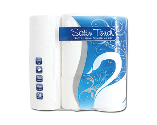 SATIN TOUCH 2PLY TOILET PAPER 18'S