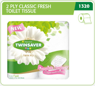TWINSAVER Luxury Toilet Paper Unwrapped 2 Ply 48'S