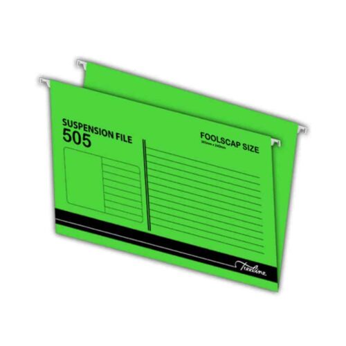 TREELINE Suspension Foolscap Files - Green