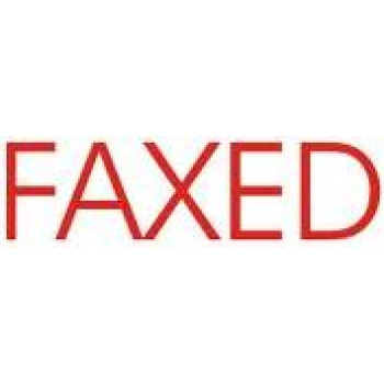 XSTAMPER Faxed Stamp - Red