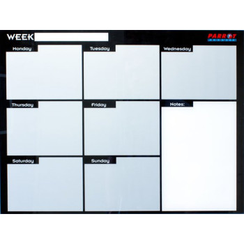 PARROT Weekly Planner Cast Acrylic 600 x 450mm
