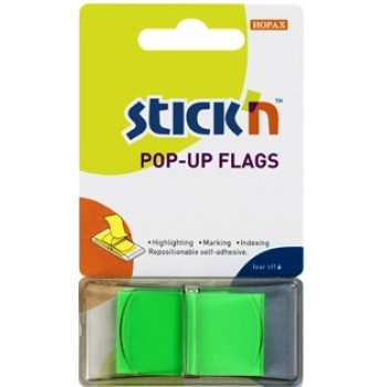 STICK'n NOTES Pop-Up Flags 45X25mm (50 Flags) Lime