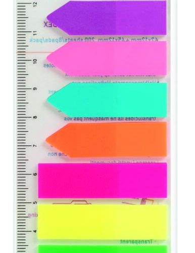 STICK'n Film Index Flags 45X12mm (125 Flags) Assorted