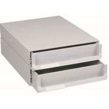 BANTEX Texo Modular Storage System 2-Drawer - Grey