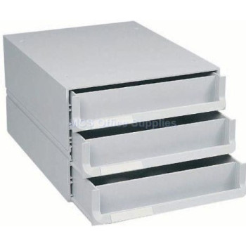 BANTEX Texo Modular Storage System 3-Drawer - Grey