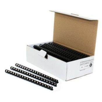 TREELINE Binder Comb Element Plastic 50 Sheet 8mm Black (100)