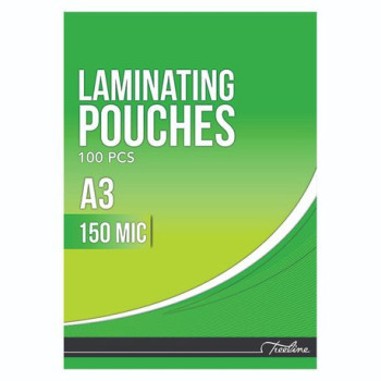 TREELINE A3 Laminating Pouches Gloss 150 Micron - 100 pack