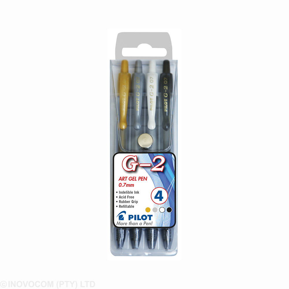 PILOT BL-G2 G2 Retractable Gel Ink Rollerball Art Wallet Ass