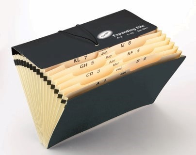 BANTEX 5561 F/C – Board Expanding File – 16 partitions