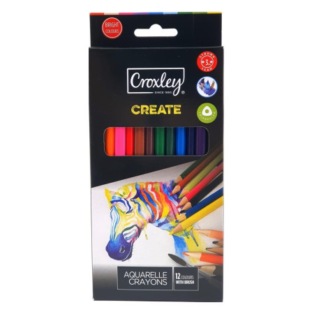 CROXLEY Create Aquarelle Colour Pencils - 12s