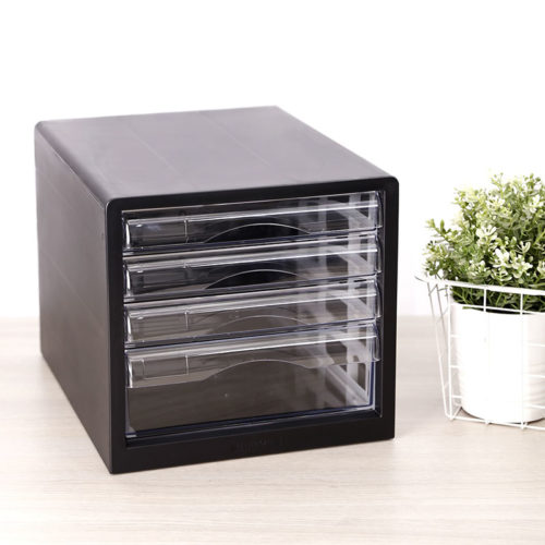 DELI 9775 5 Draw Filing Cabinet Black