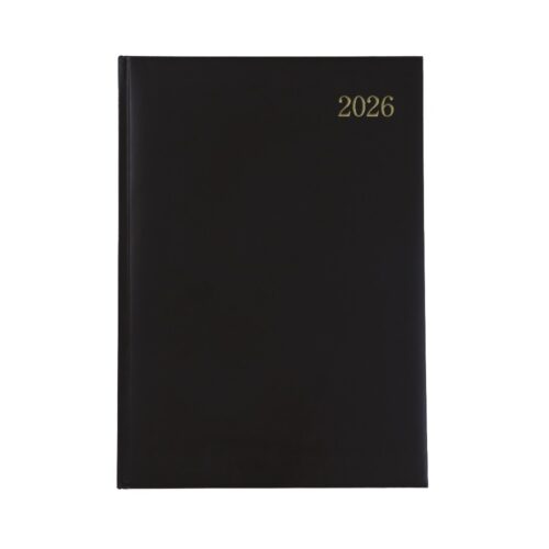 A5 Diary Page A Day NS 2026 Black