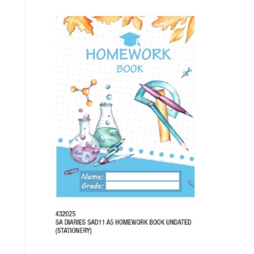 A5 Homework Book Undated SAD11 Des 2