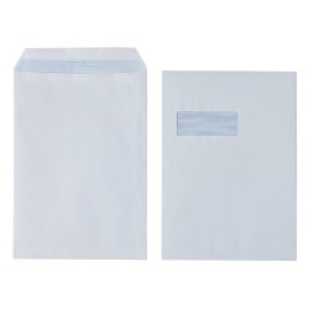 C4 Envelopes White Window Self-Seal Pocket (Box 250)