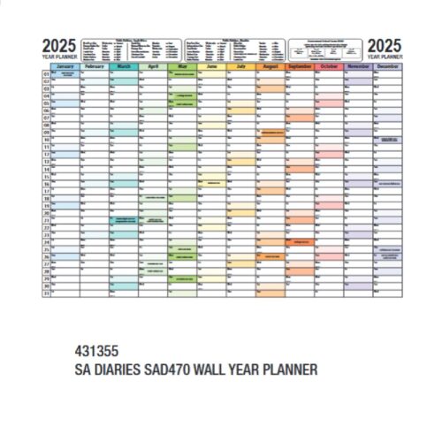 SAD470 Wall Year Planner 2025