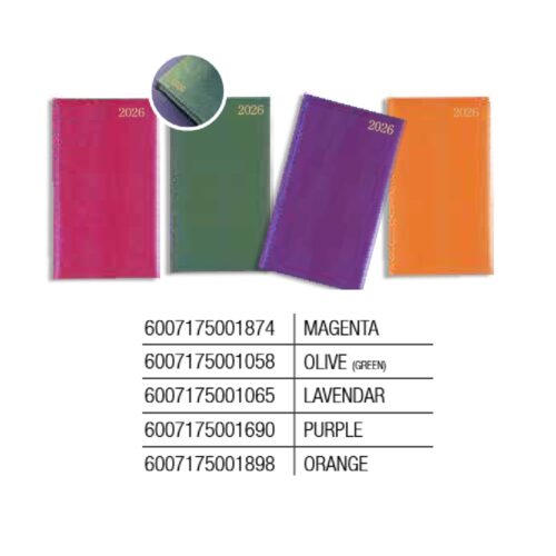 Week-to-View Slimline Diary Lizzard Orange 2026