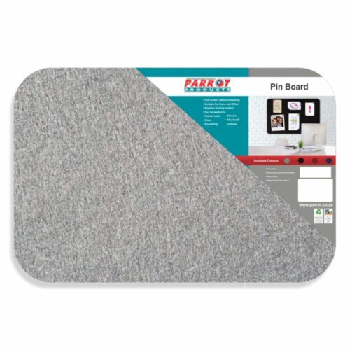 PARROT Adhesive Pin Board (No Frame – 900*600mm – Grey)